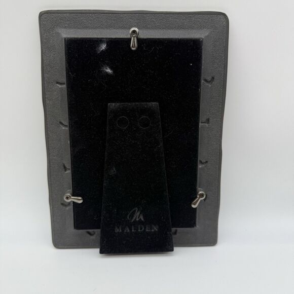 Me And My Teddy Pewter Like Finish Picture Frame By Malden Easel Mount 4”x6” - Picture 2 of 3